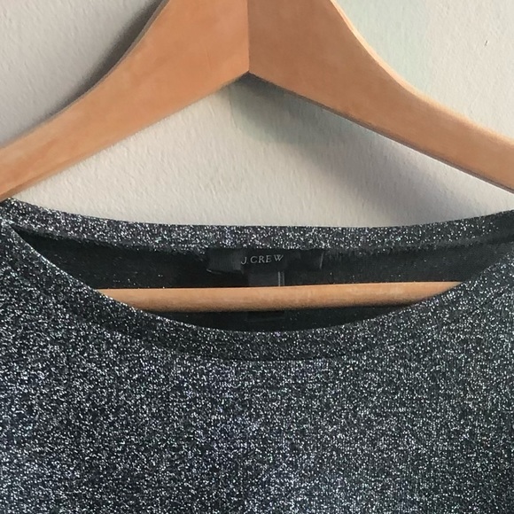J.Crew Silver Metallic long sleeve Tshirt - Picture 5 of 5